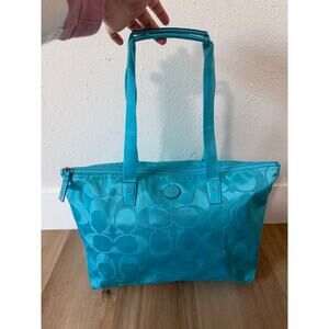 Y2K COACH Signature Getaway Weekender Tote Nylon Packable Bag